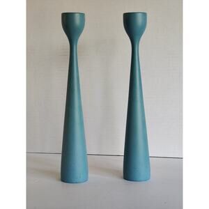 Illums Bolighus Light Blue Candle Stick Holder
